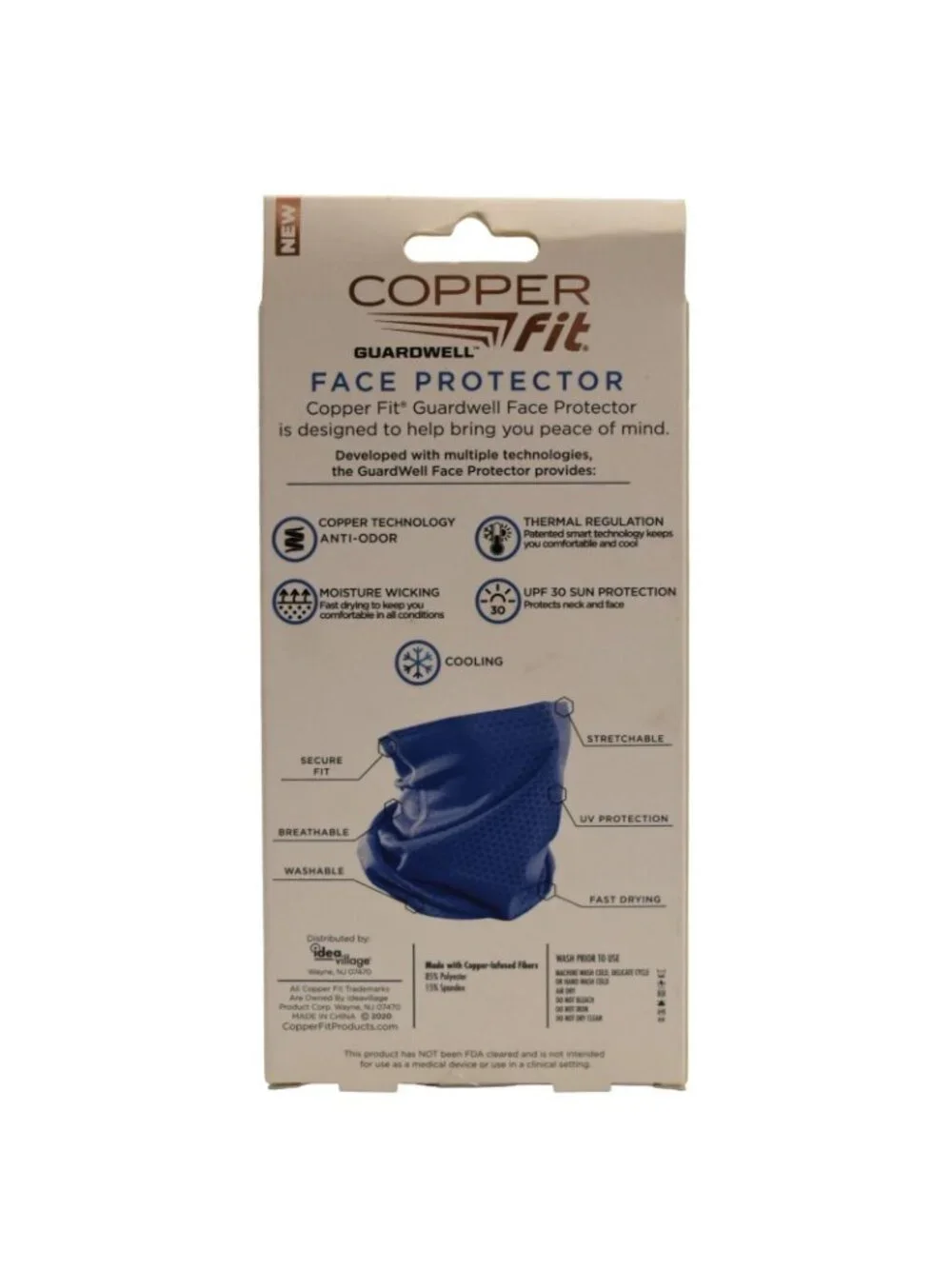 Guardwell Gaitor Face Protector Youth Blue Fishing UPF30 UV Protection Lot of 3